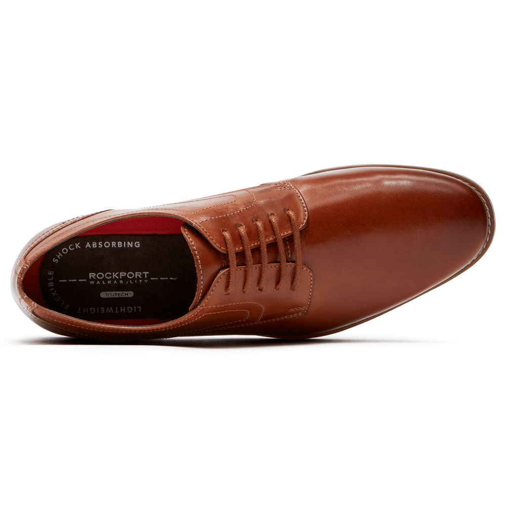 Oxfords Rockport Homem Marrom - Style Purpose Plain Toe - 36470FICT